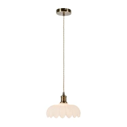 Markslöjd 108857 - Lestenec na vrvici KURAGE 1xE27/40W/230V medenina/bela