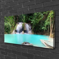 tulup.si Slika na platnu Slap lake nature 100x50 cm