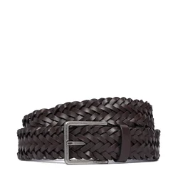 Pas Calvin Klein Warmth Buckle Woven 35Mm Fixed - LV04D7061G Temno rjava