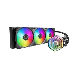 Cooler Master Komplet za tekočinsko hlajenje AIO Liquid Cooler Cooler Master MasterLiquid 360 Atmos, 360mm, ARGB, črn