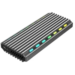 Gembird EE2280-U3C-03 Eksterno kućište za M.2 NVMe, NGFF, RGB, Aluminijumsko