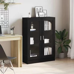 Ormar za knjige crni hrast 82,5x30,5x115 cm konstruirano drvo