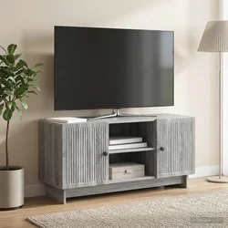 TV ormar 102 x 34,5 x 50 cm Siva Sonoma Konstruirano drvo