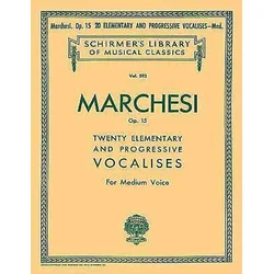 MARCHESI note: TWENTY ELEMENTARY OP.15