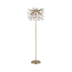 Globo 64138SG - Podna lampa QUEENA 5xE14/40W/230V zlatna