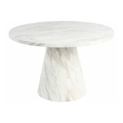 Miza Berwyn 2630 Beli marmor, 74cm, MDF plošča, MDF plošča