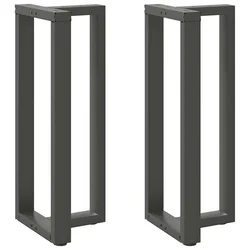 Noge za barski stol T-oblika 2 kom antracit 50x35x(100-101) cm čelik