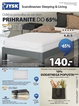 JYSK katalog - Prihranite