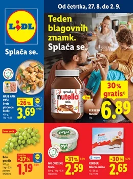 Lidl katalog - Teden blagovnih znamk