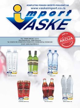 Vaske Import katalog