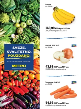 Metro katalog - Sveže. Kvalitetno. Pouzdano.