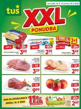 Tuš katalog - XXL ponudba