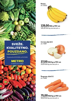 Metro katalog - Sveže. Kvalitetno. Pouzdano.
