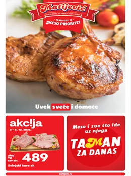 Matijević katalog - Tamo gde je meso prioritet