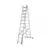 KRAUSE trodelna aluminijasta lestev (3x11 stopnic)