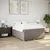 Vidaxl Box spring postelja z vzmetnico taupe 160x200 cm blago