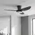 Brilagi - LED prigušiva plafonski ventilator LED/38W/230V 100 cm crna/smeđa + daljinski upravljač