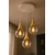 Luster na sajli LACRIMA WHITE 3xE27/60W/230V, prečnik 30 cm