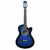 vidaXL Klasična gitara Western s prorezom i 6 žica plava 38 