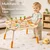 Kinder Home Dečiji aktivni sto montesori igraonica 6 u 1, puno drvo ( HL001 )
