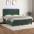 Vidaxl Box spring postelja z vzmetnico LED tem. zelena 180x200cm žamet