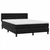 Vidaxl Box spring postelja z vzmetnico črna 160x210 cm žamet