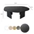 Hanah Home Klub sto Rock, 105x35x65 cm, Crni