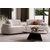 Atelier del Sofa Set nameštaja za dnevnu sobu, 2 komada, Krem