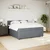 Vidaxl Box spring postelja z vzmetnico temno siva 200x200 cm žamet