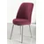Hanah Home set trpezarijskih stolica Dexa 2 kom, bordo tkanina Babyface, hromirane metalne noge