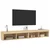TV ormarići s LED svjetlima 2 kom boja hrasta 100x30x30 cm