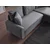 Atelier del Sofa Ugaona sofa na razvlačenje Flavia, 230x72x125 cm, Siva