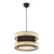 Opviq Luster Halo Hazeran, 40x40cm, Antracit-crni