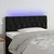 Vidaxl LED posteljno vzglavje črno 100x7x78/88 cm žamet