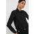 Košulja Armani Exchange za žene, boja: crna, regular, s klasičnim ovratnikom