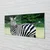 tulup.si Steklena slika Zebra polje 100x50 cm 2 obešalnika