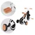 Ecotoys balans bicikl sa pedalama i pomoćnim točkovima 3u1 black