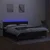 Vidaxl Box spring postelja z vzmetnico LED črna 160x200 cm blago
