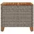 Vrtni stol sivi 45 x 45 x 37 cm od poliratana i bagremovog drva