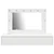 Vidaxl Toaletna mizica Bela 100 x 40 x 70 cm Konstruiran les