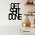 Opviq Zidna dekoracija Get Shit Done 15, 38x48 cm, 1.5 mm, Crna