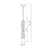 LED luster na sajli LAGOS LED/8W/230V zlatne boje