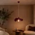 Opviq luster Kelebek-30-3005, 1 × E27, bordo