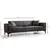 Atelier del Sofa Trosed na razvlačenje Horizon 95x43x173cm Tamnosivi
