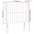 Vidaxl LED posteljno vzglavje temno modro 93x16x118/128 cm žamet