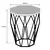 Hanah Home Klub sto Sofya, 46x57x46 cm, Beli