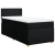 vidaXL Box spring postelja z vzmetnico črna 80x200 cm blago