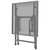 Ležaljka za sunčanje 2 kom sa stolom čelična antracit