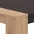 Homestyle4U Jedilna miza, 154x90,5x74,5 cm, črno-rjava