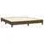 Greatstore Box spring postelja z vzmetnico temno rjava 180x200 cm blago